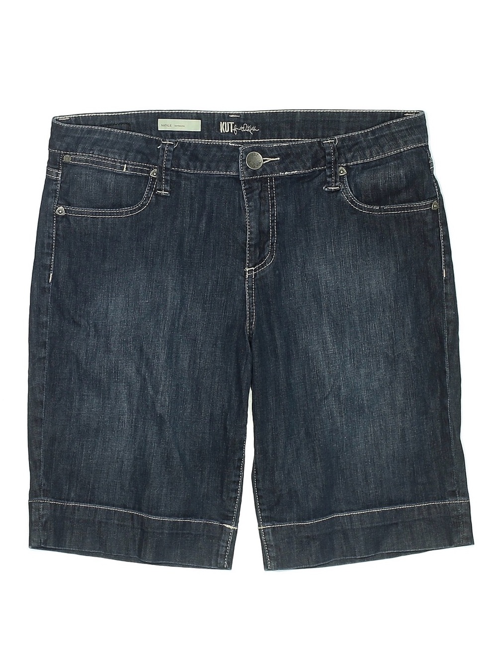 KUT from the Kloth Women's Dark Denim Bermuda Shorts EUC